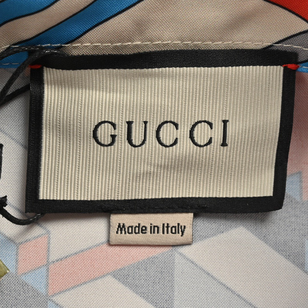 Gucci Geometric Logo Print Shirt Primereps