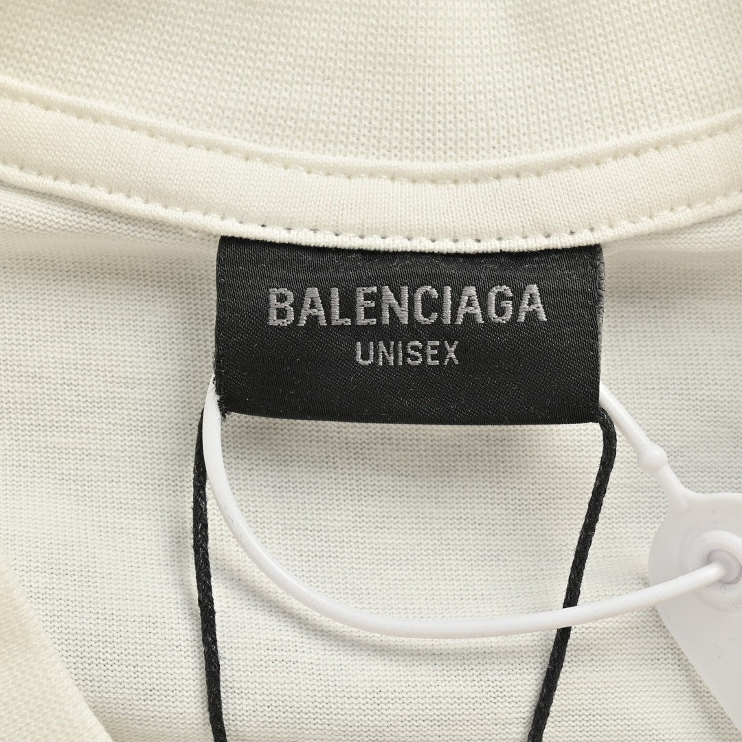 Ba*len*cia*ga oversized '8' logo t-shirt (white)