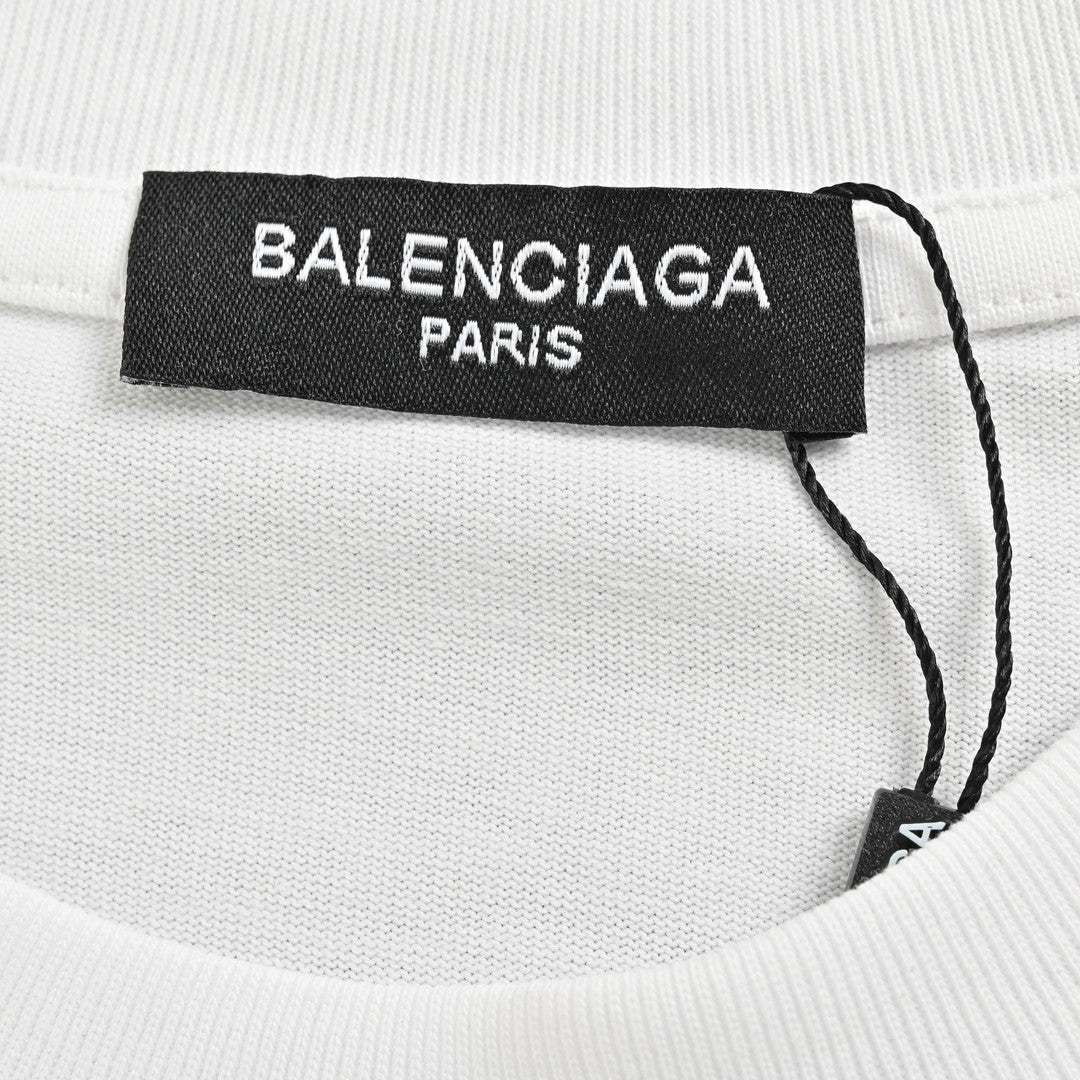 Ba*len*cia*ga paris graphic t-shirt (white)