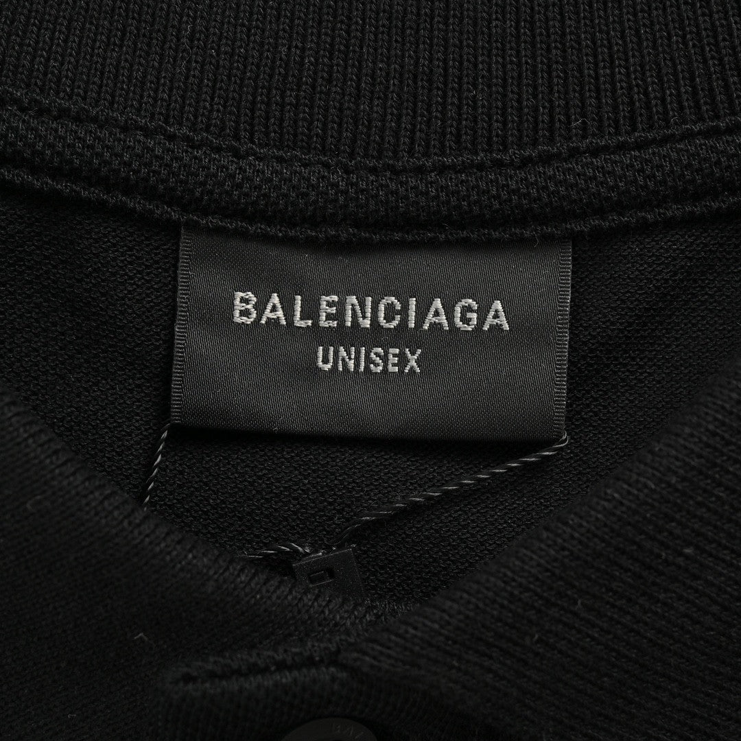 Ba*len*cia*ga classic logo polo shirt (black)