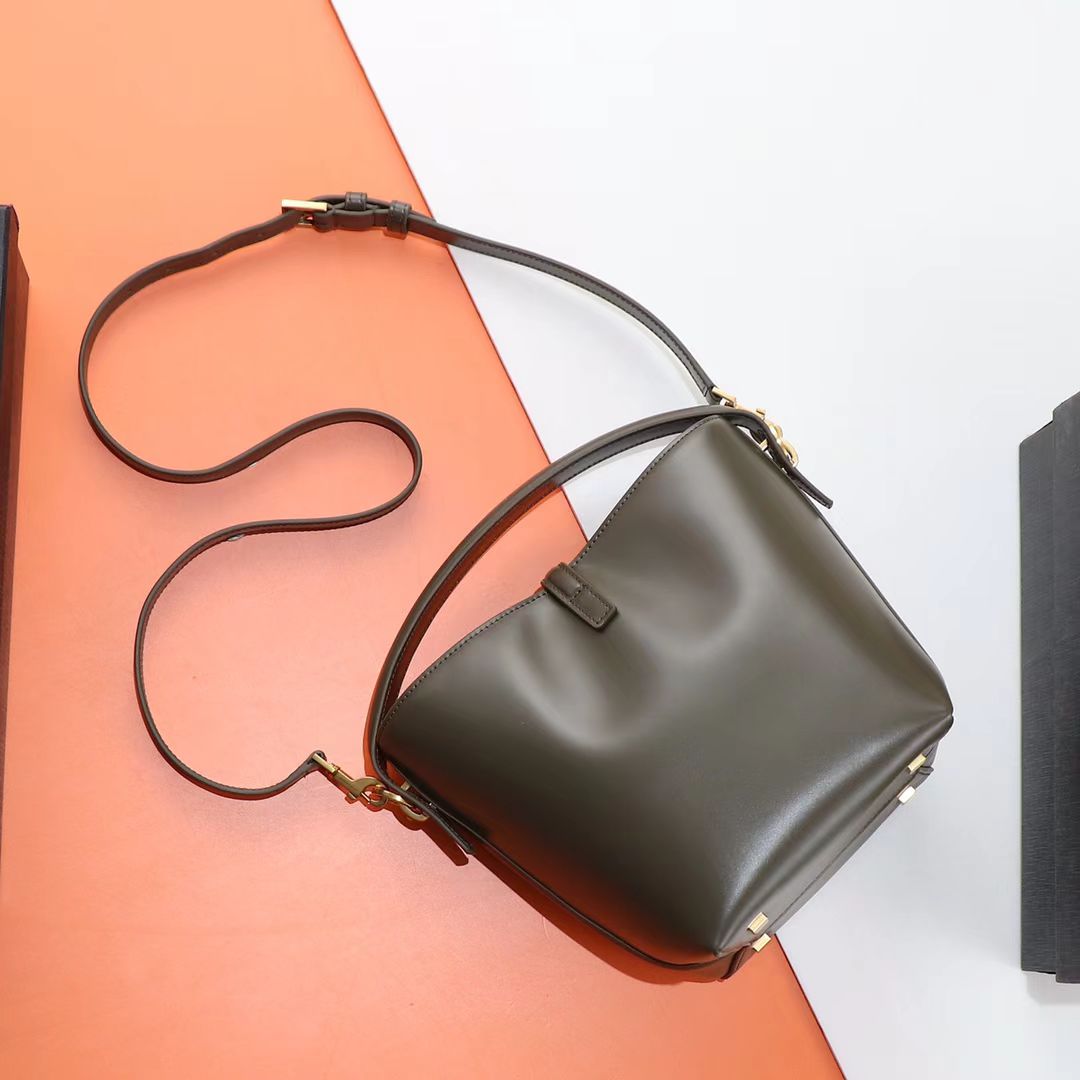 Saint Laurent Dark Green Lambskin Bag