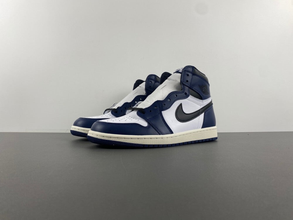 Air Jordan 1 Retro High OG "White/Deep Navy-Black"