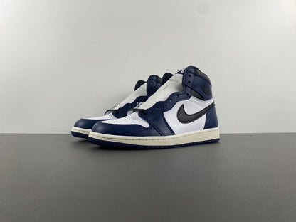 Air Jordan 1 Retro High OG "White/Deep Navy-Black"