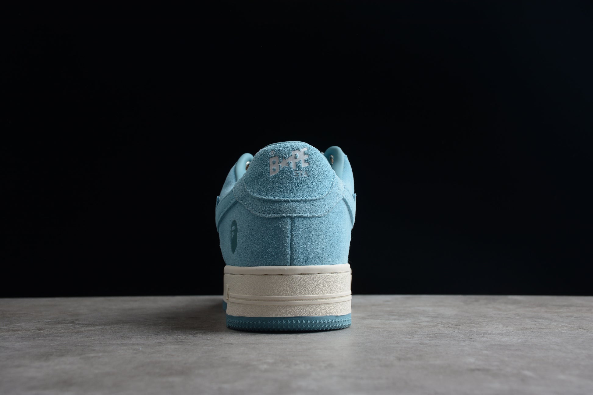 BAPE STA Low-Top Blue Suede Sneakers