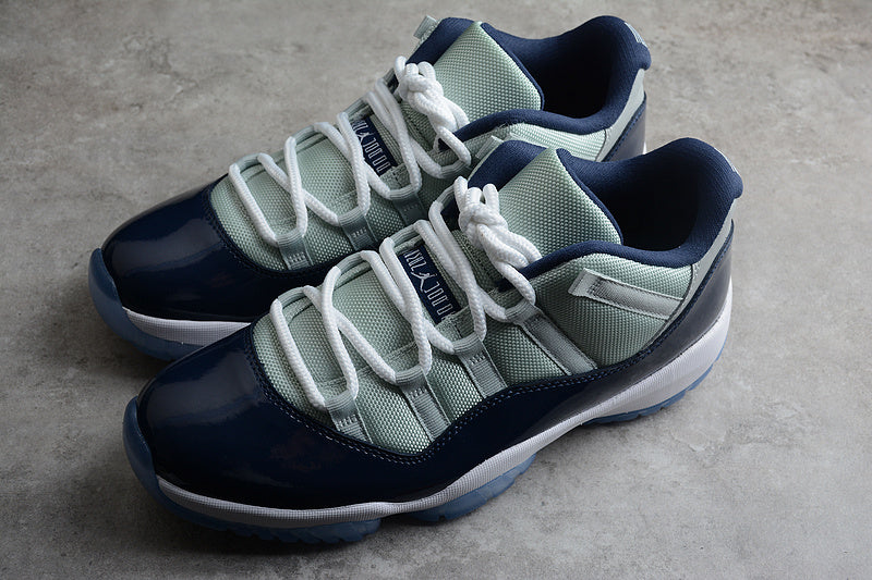 AIR JORDAN 11 RETRO LOW GEORGETOWN GREY MIST/WHITE-MIDNIGHT NAVY