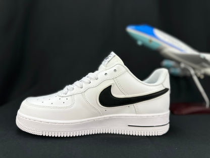 NIKE AIR FORCE 1 "Double Swoosh White/Black"