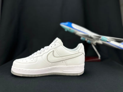 NIKE AIR FORCE 1 "Double Swoosh White/Grey"