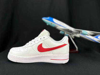 NIKE AIR FORCE 1 "Double Swoosh White/Red"