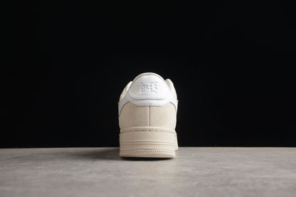 BAPE STA Low-Top Sneakers in White and Cream