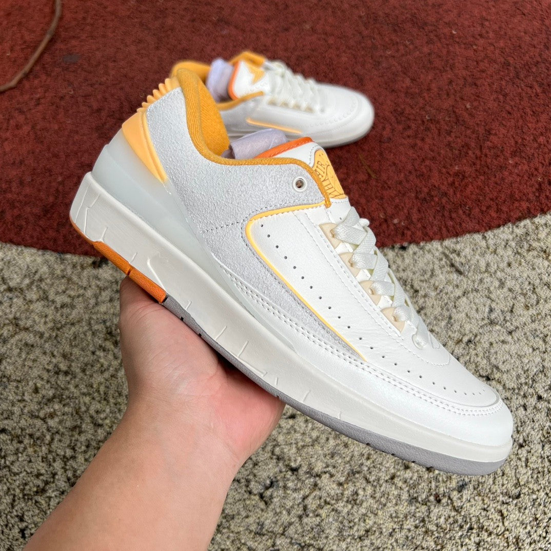 Air Jordan 2 Low Grey/White/Orange