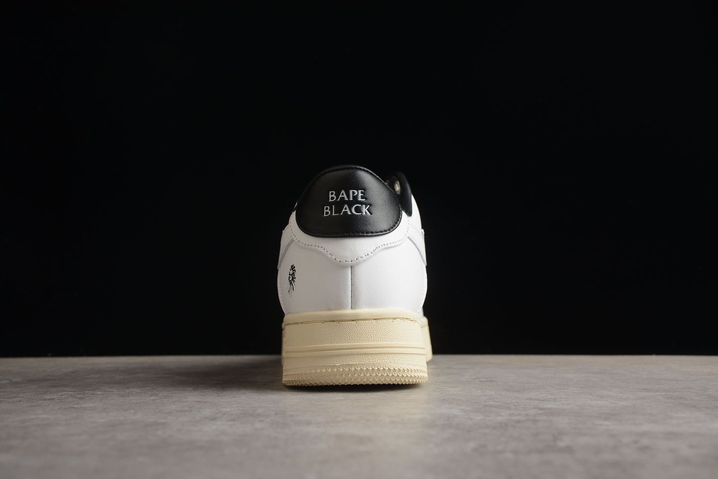 BAPE STA Low-Top Sneakers in White and Black