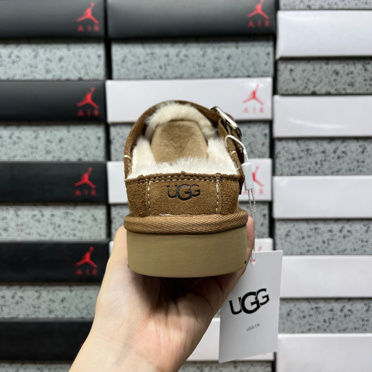 UGG Goldenstar Hi Clog in Chestnut