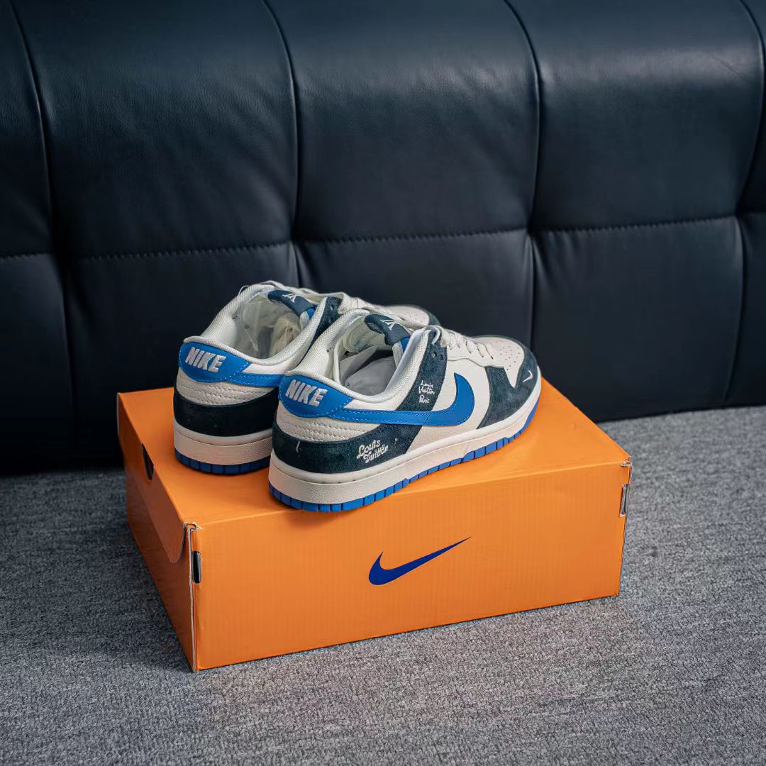 Nike Dunk Low “White/Blue” – Crisp Court Heritage