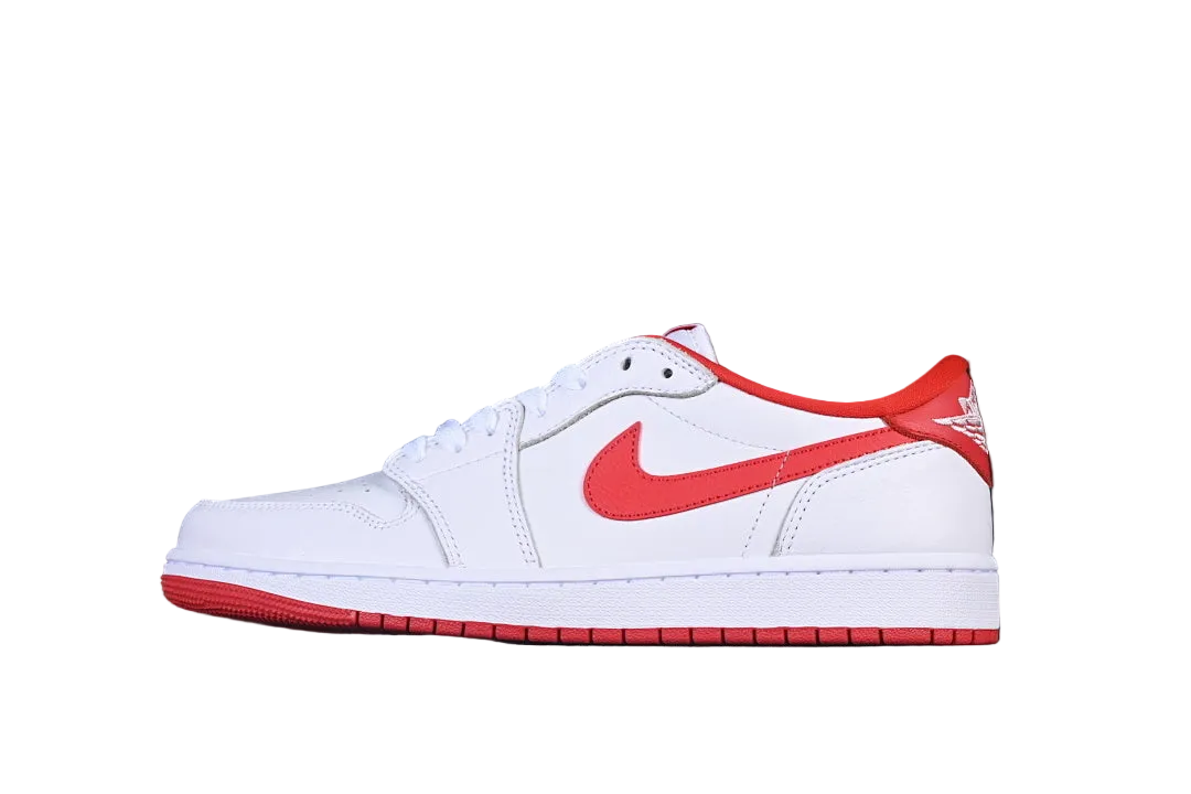 AIR JORDAN 1 LOW "WHITE / VARSITY RED"