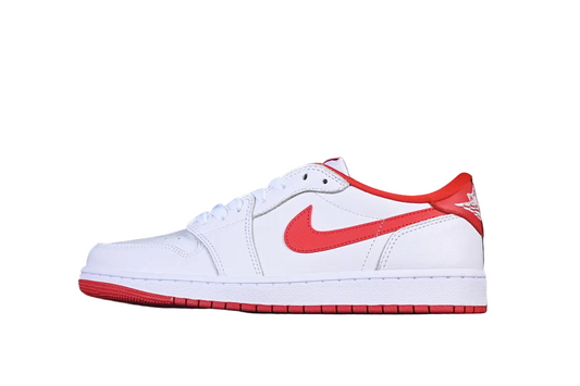 AIR JORDAN 1 LOW "WHITE / VARSITY RED"