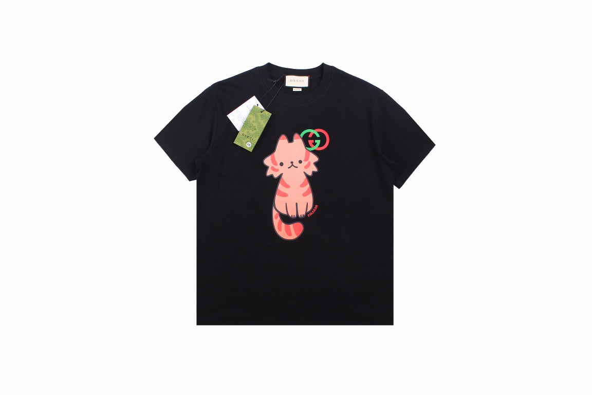 Gucci Cat Graphic T-Shirt