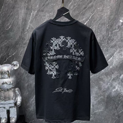 Chrome Hearts Classic Crewneck T-Shirt in Black/White
