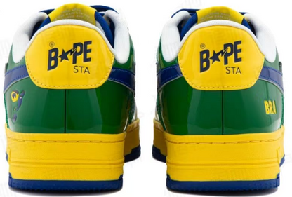 BAPE STA Low-Top Sneakers – Yellow / Green / Blue