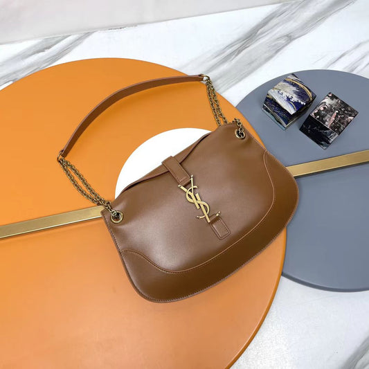 Saint Laurent Brown Shoulder Bag