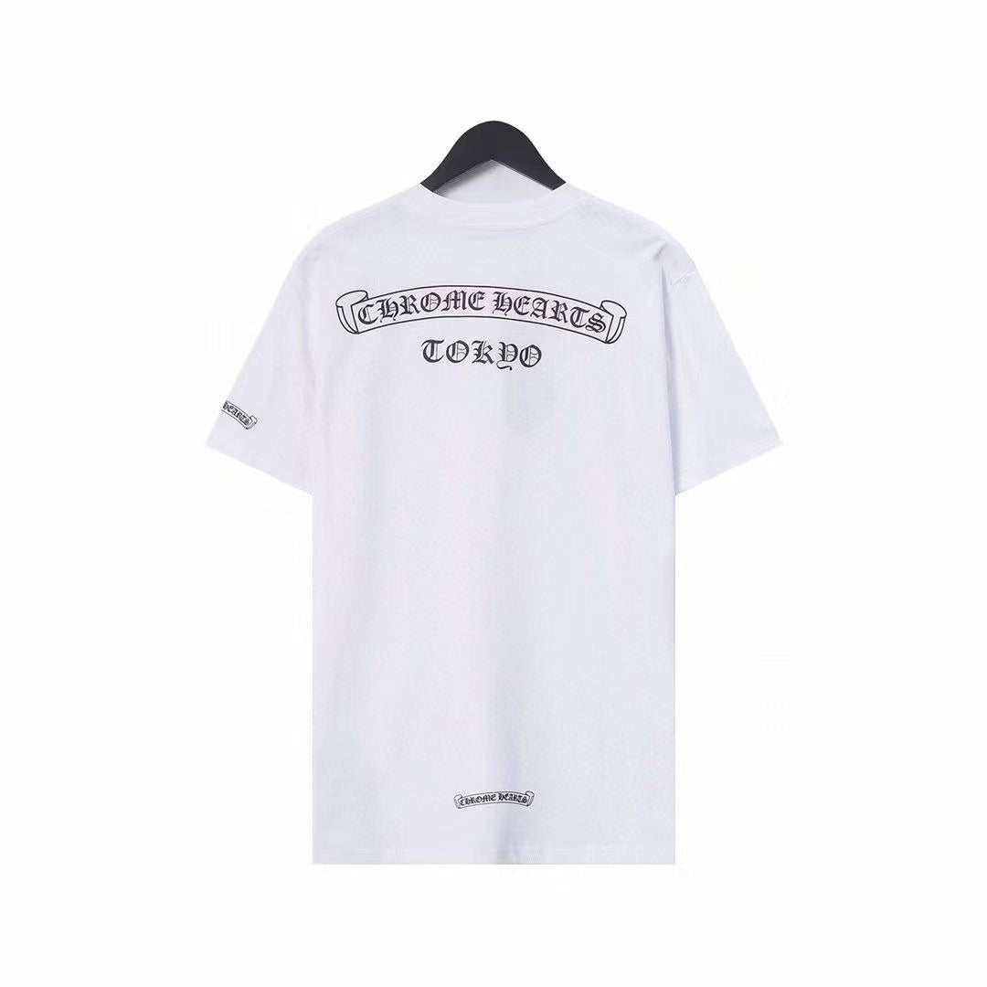 Chrome Hearts Classic Crewneck T-Shirt in White/Black