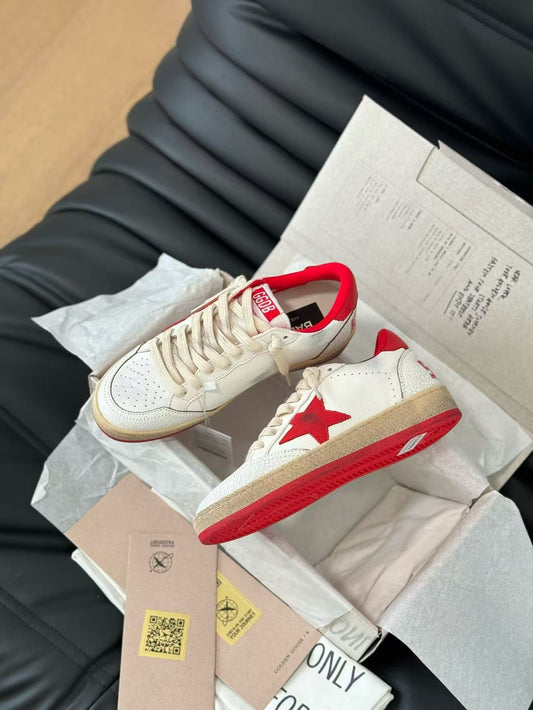 Golden Goose Super-Star Red Leather Sneaker