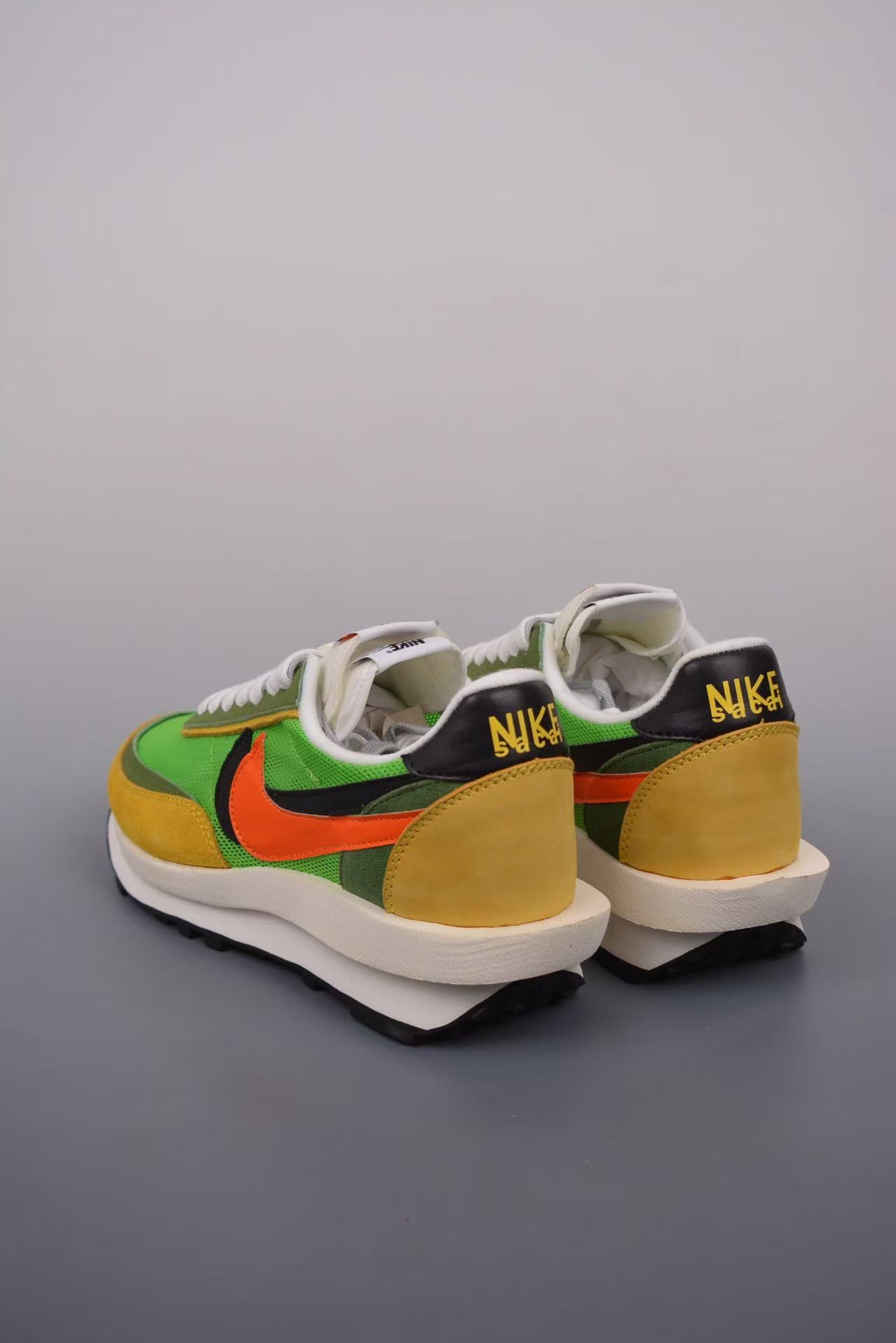 Nike x Sacai LDV Waffle 2.0 in Yellow/Green: Chromatic Bloom