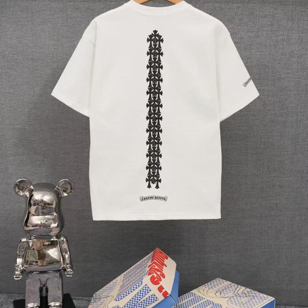 Chrome Hearts Classic Crewneck T-Shirt in White/Black
