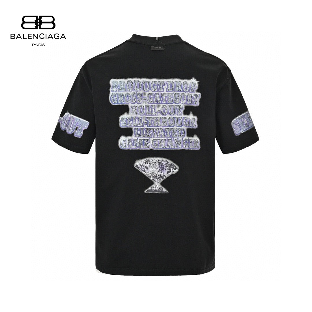 Balenciaga T-Shirt - Text and Graphic Design