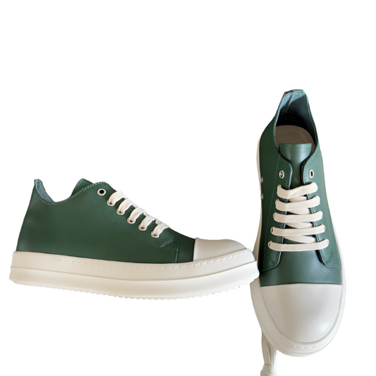 Rick Owens dark green Low-Top Sneakers