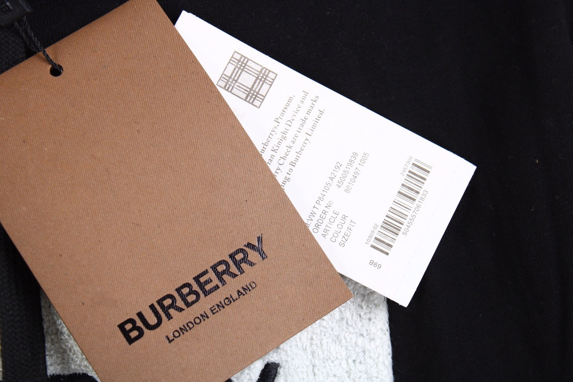 Burberry Black Hoodie with Logo