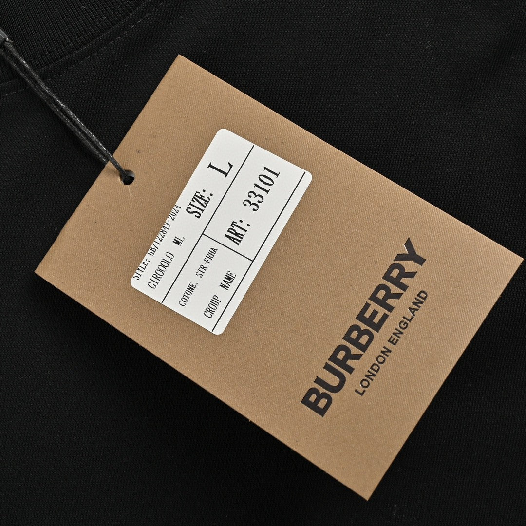 Burberry Knight Logo Black T-Shirt