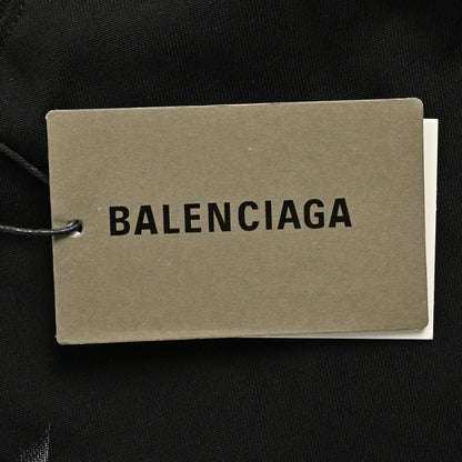 Balenciaga Smoke Print Logo T-Shirt (Black)