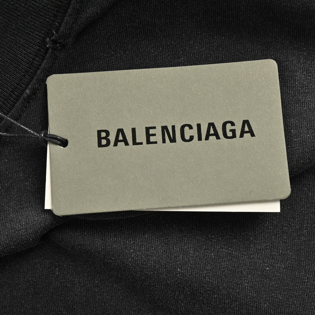 Ba*len*cia*ga spray-paint logo t-shirt (black)