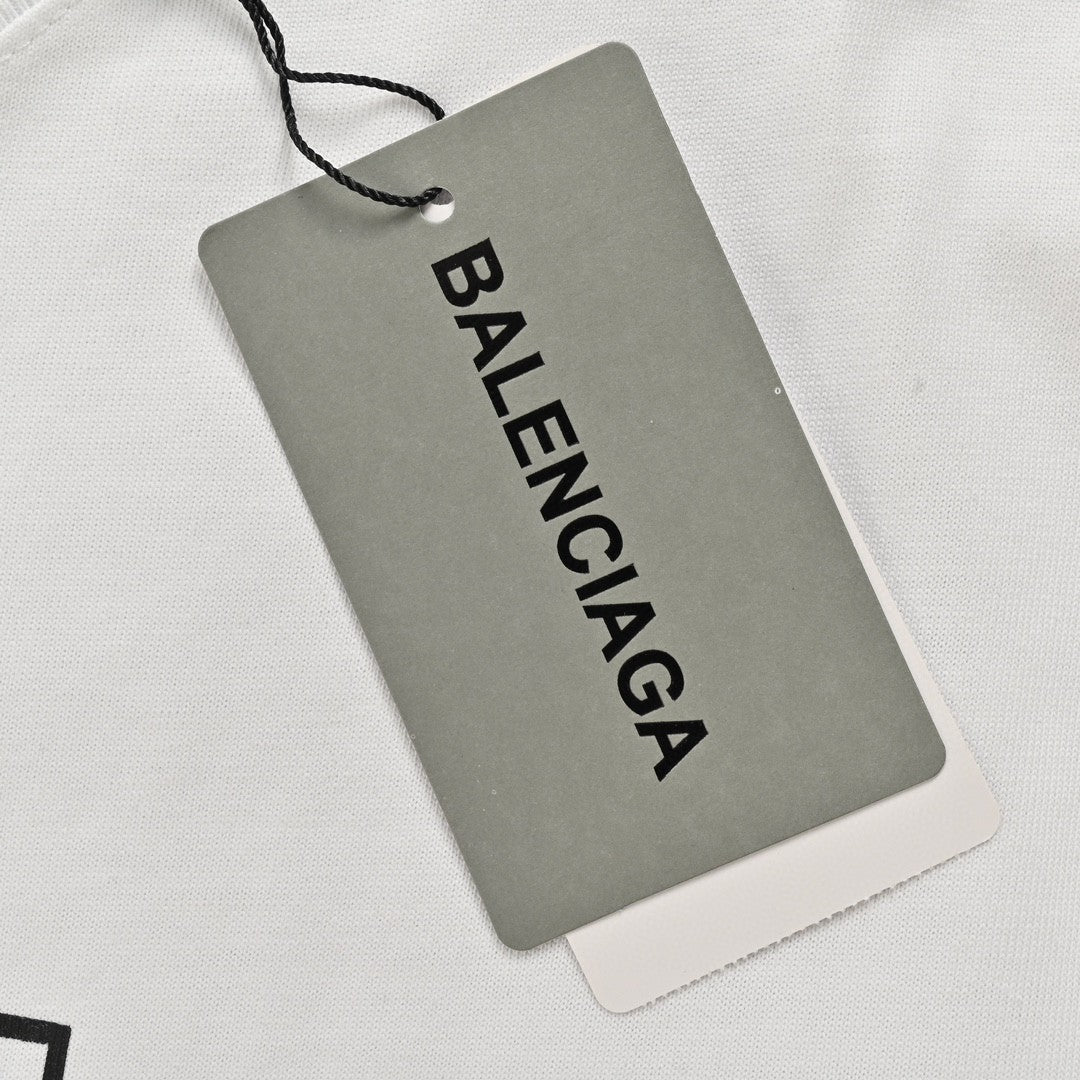 Balenciaga BB Logo T-Shirt (White)