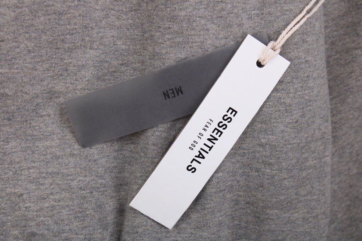 Fear of God Essentials Hoodie - Grey with Yellow Hood