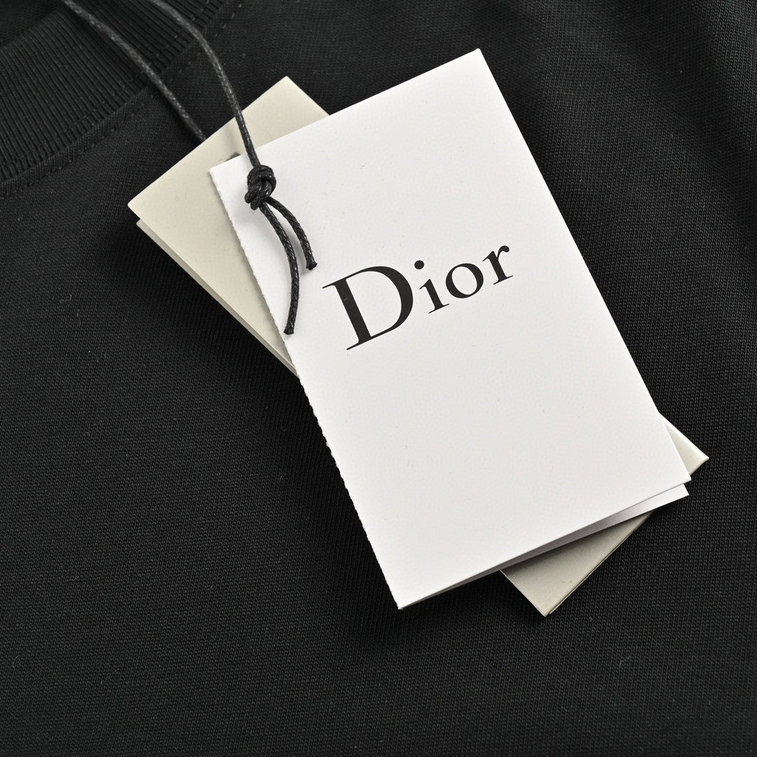 Dior Safety Pin Logo Black T-Shirt