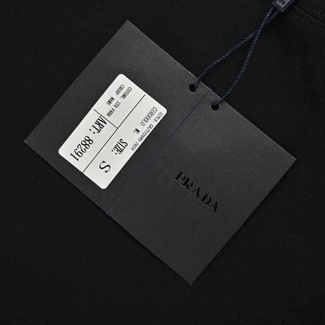 Pra*a milano logo black t-shirt