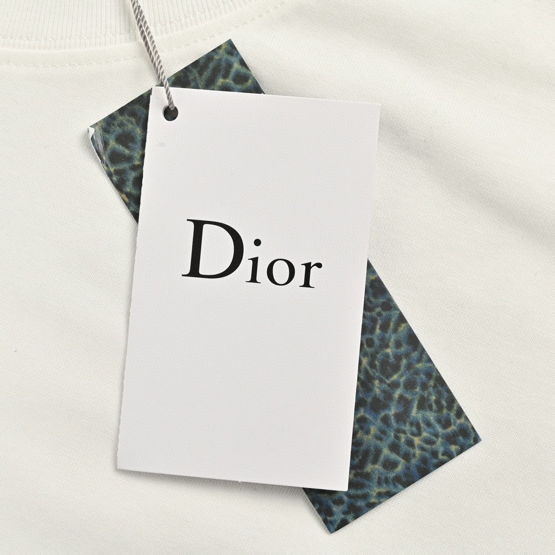 Dior White and Brown T-Shirt