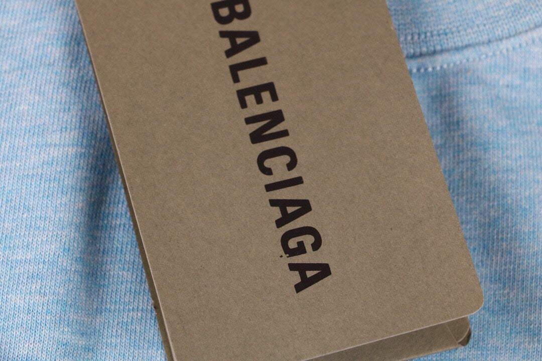 Ba*len*cia*ga basic logo t-shirt - light blue