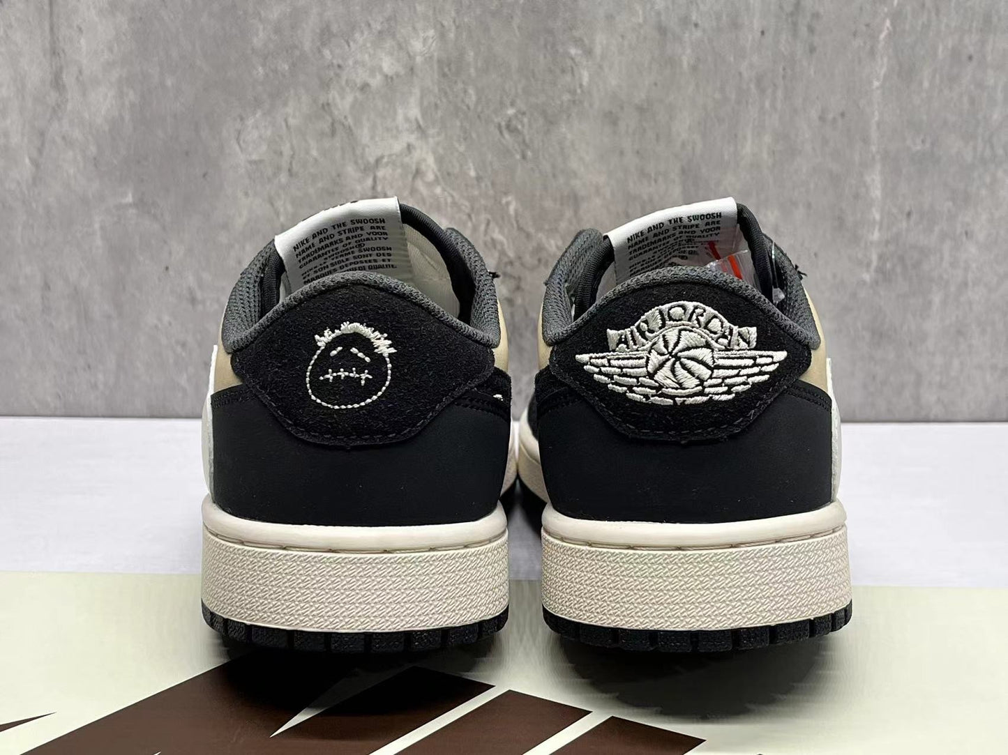 Air Jordan 1 Low "Black/Sail Reverse Swoosh"