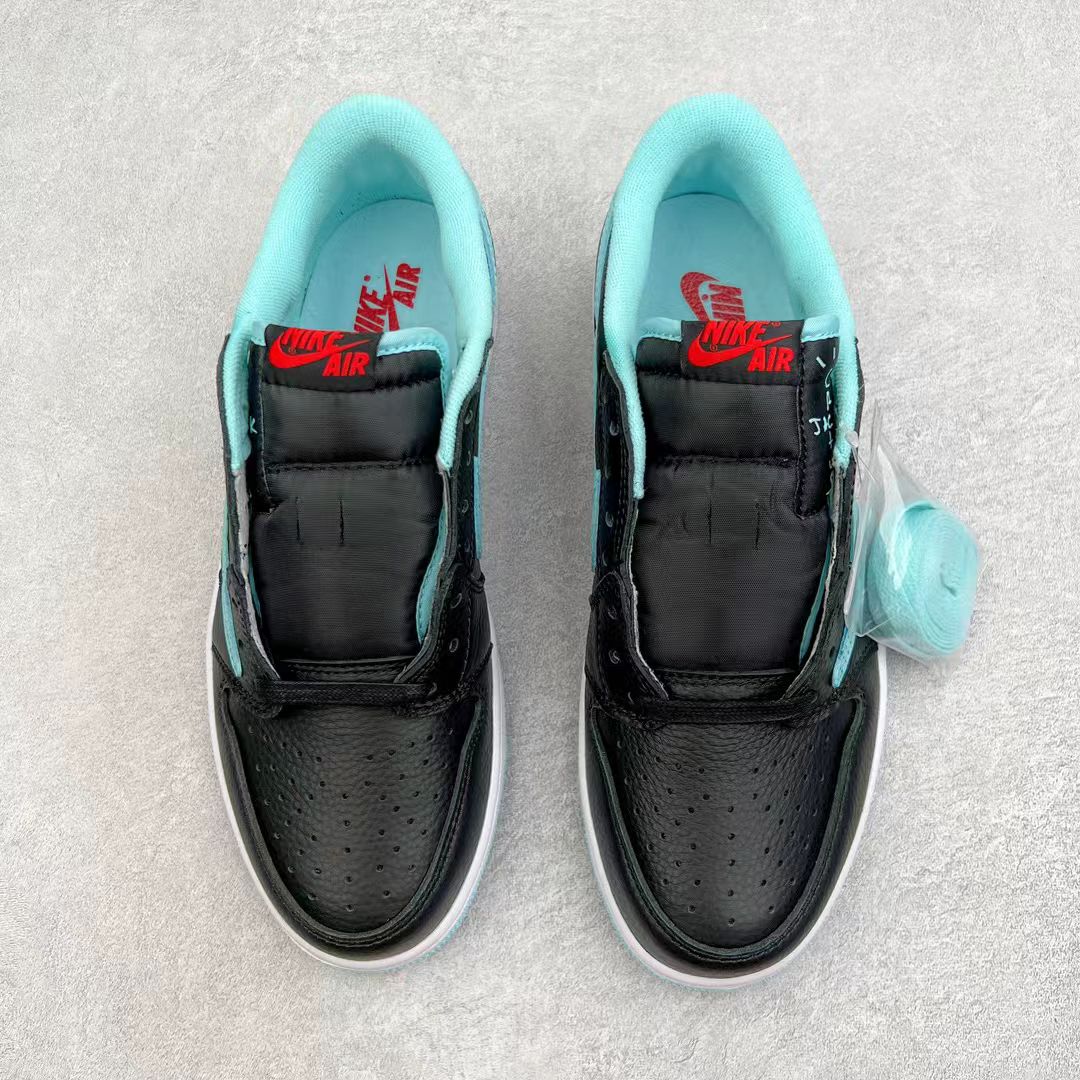 Nike Air Jordan 1 Low – Black / Turquoise