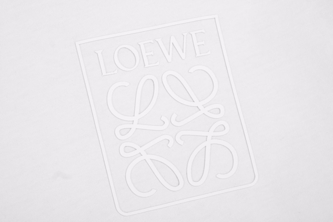 Loewe Embroidered Logo T-Shirt (White)