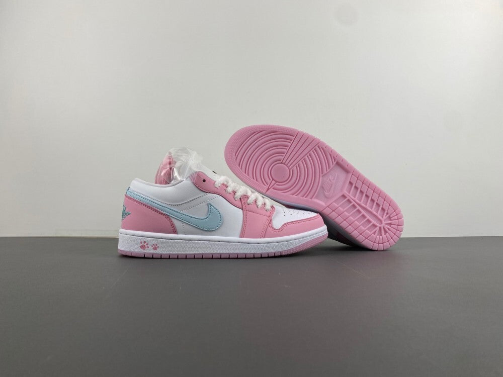 Air Jordan 1 Low "White/Pink Jade"