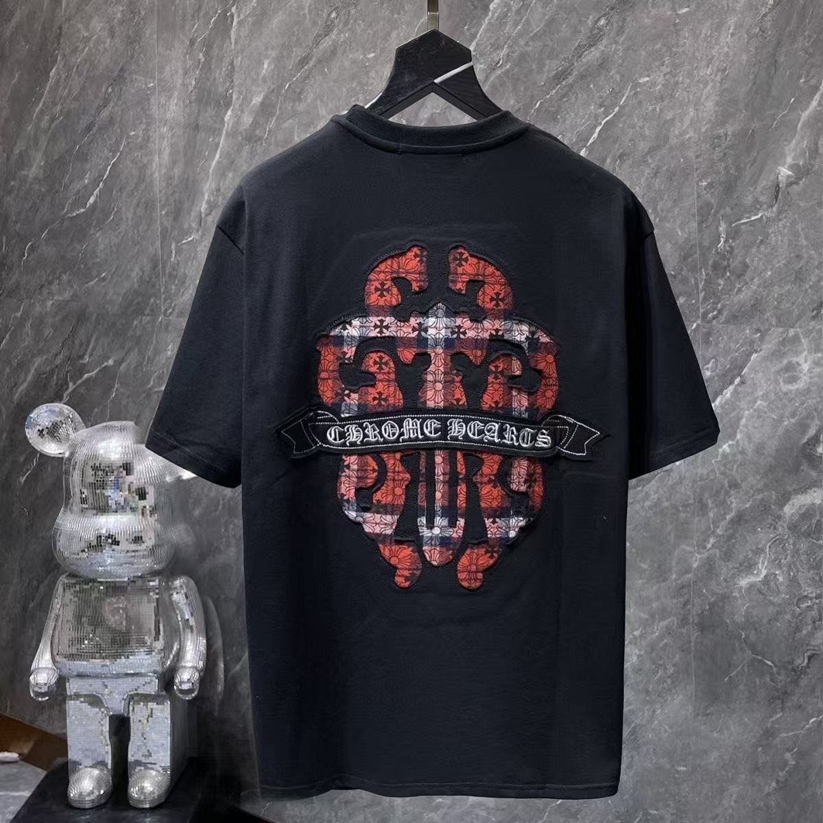 Chrome Hearts Classic Crewneck T-Shirt in Black/Red