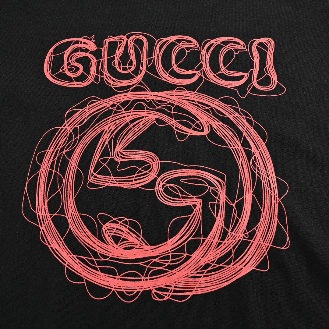 G*u*i t-shirt - scribble logo