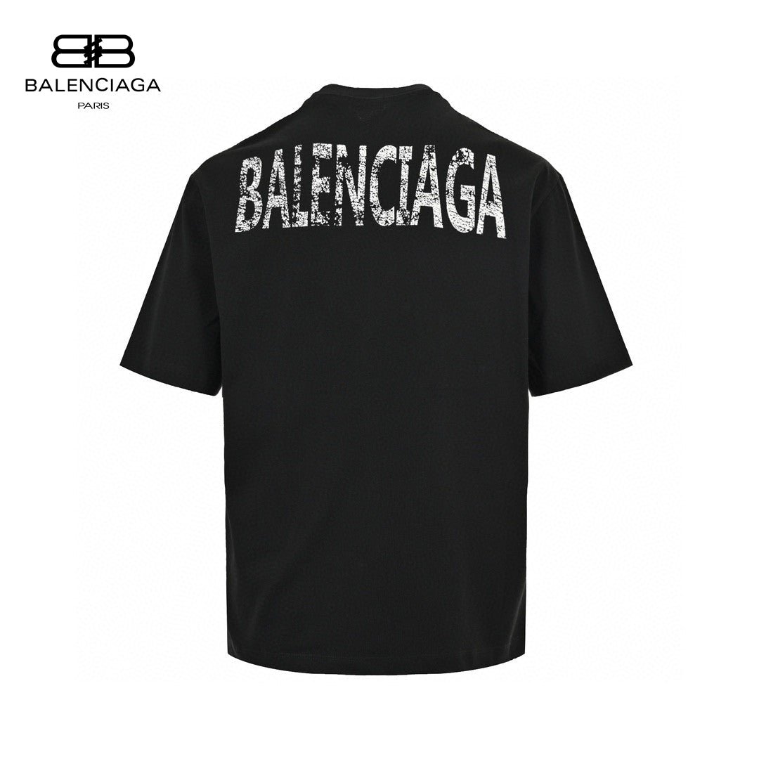 Ba*len*cia*ga t-shirt - distressed logo