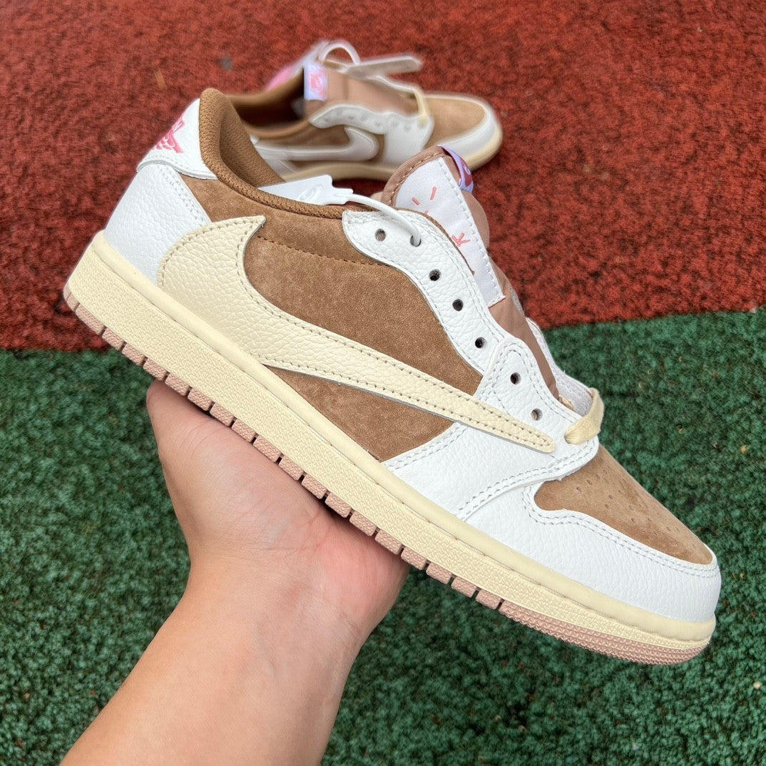 Nike Air Jordan 1 Low WMNS – White / Pale Vanilla / Soft Pink