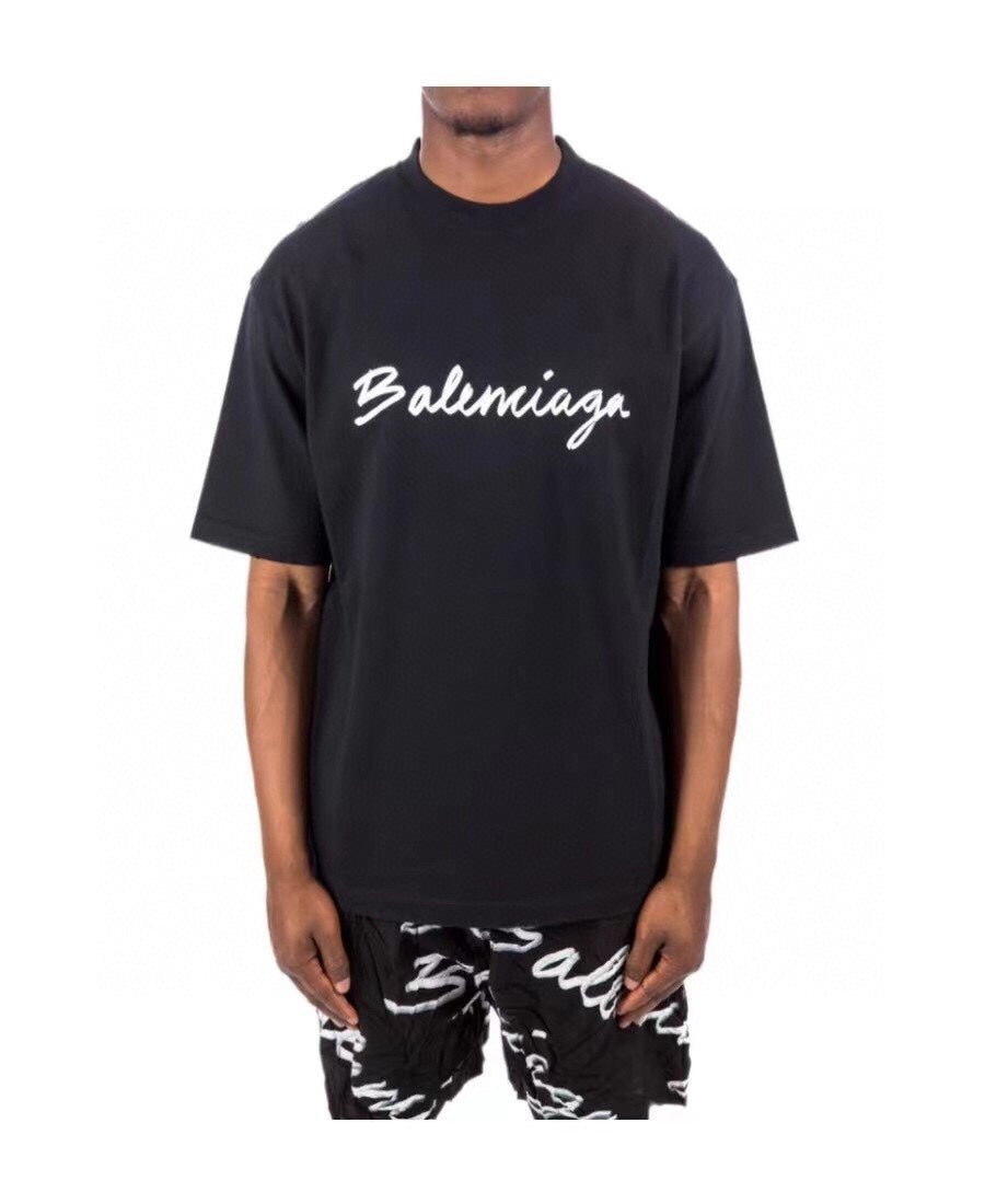 Ba*len*cia*ga t-shirt with script logo (black)