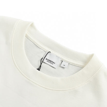 Burberry T-Shirt - White with Graphic Design