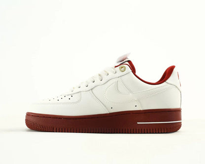 Nike Air Force 1 “Off-White/Red” – Vintage-Inspired Streetwear Classic